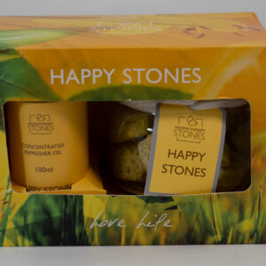 Set Rhodd Happy Stone