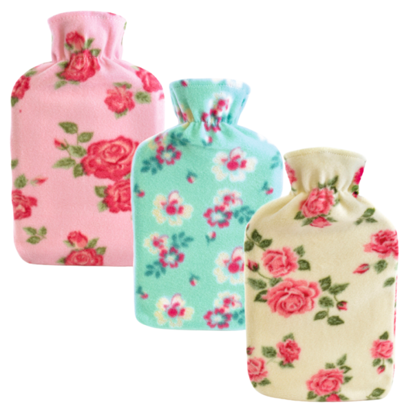 Floral Water Bottle - Cream